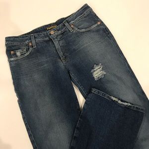 Hudson Womens Distressed Bootcut Jeans 32